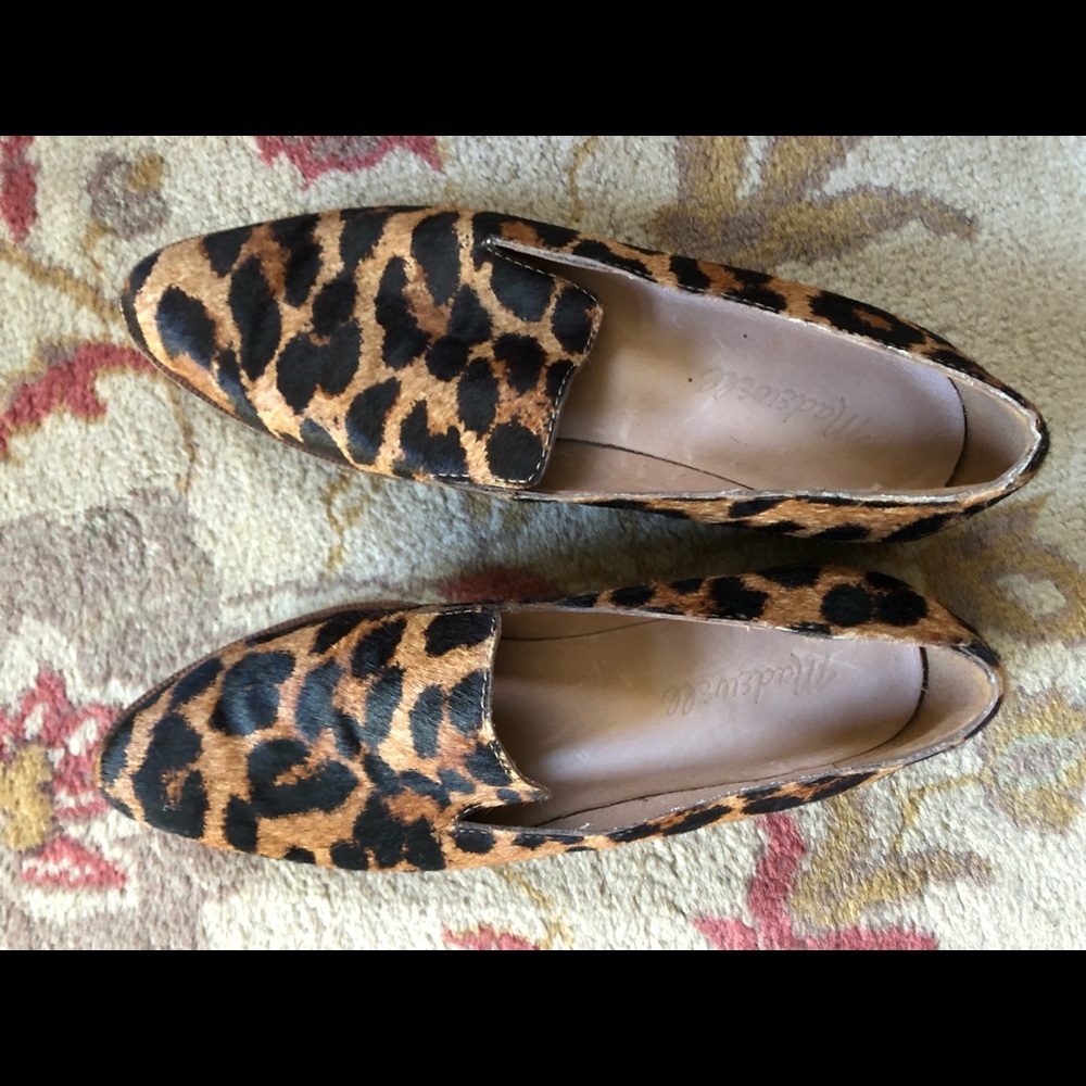 Madewell Orson Leopard Print flats.